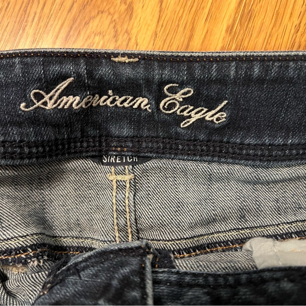 American Eagle Outfitters Dark Grayish blue  Jean Shorts - Picture 8 of 13